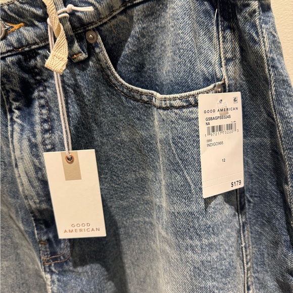 Good American Barrel Jeans NWT - Picture 5 of 9